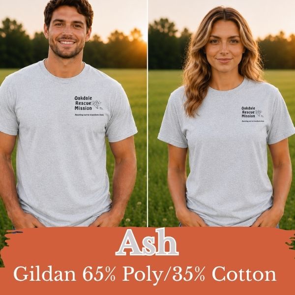 Double Sided Oakdale Rescue Mission Org.- Black Logo