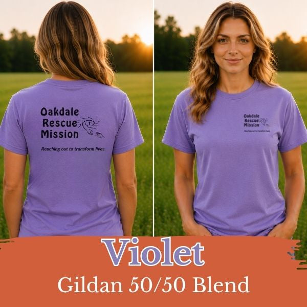 Double Sided Oakdale Rescue Mission Org.- Black Logo
